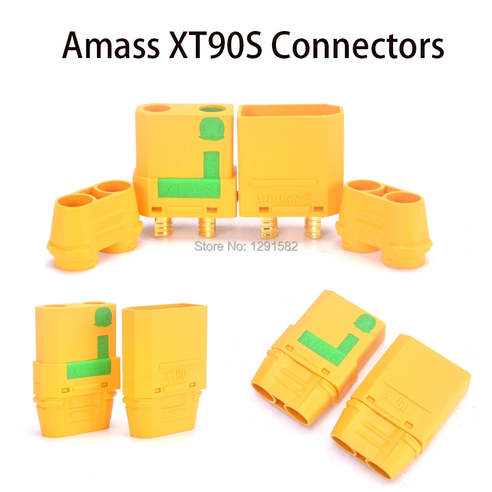 Штепсельные Разъемы Amass XT90S с разъемами типа Папа мама 5 пар 10/10 20 шт.|lipo battery|rc lipo