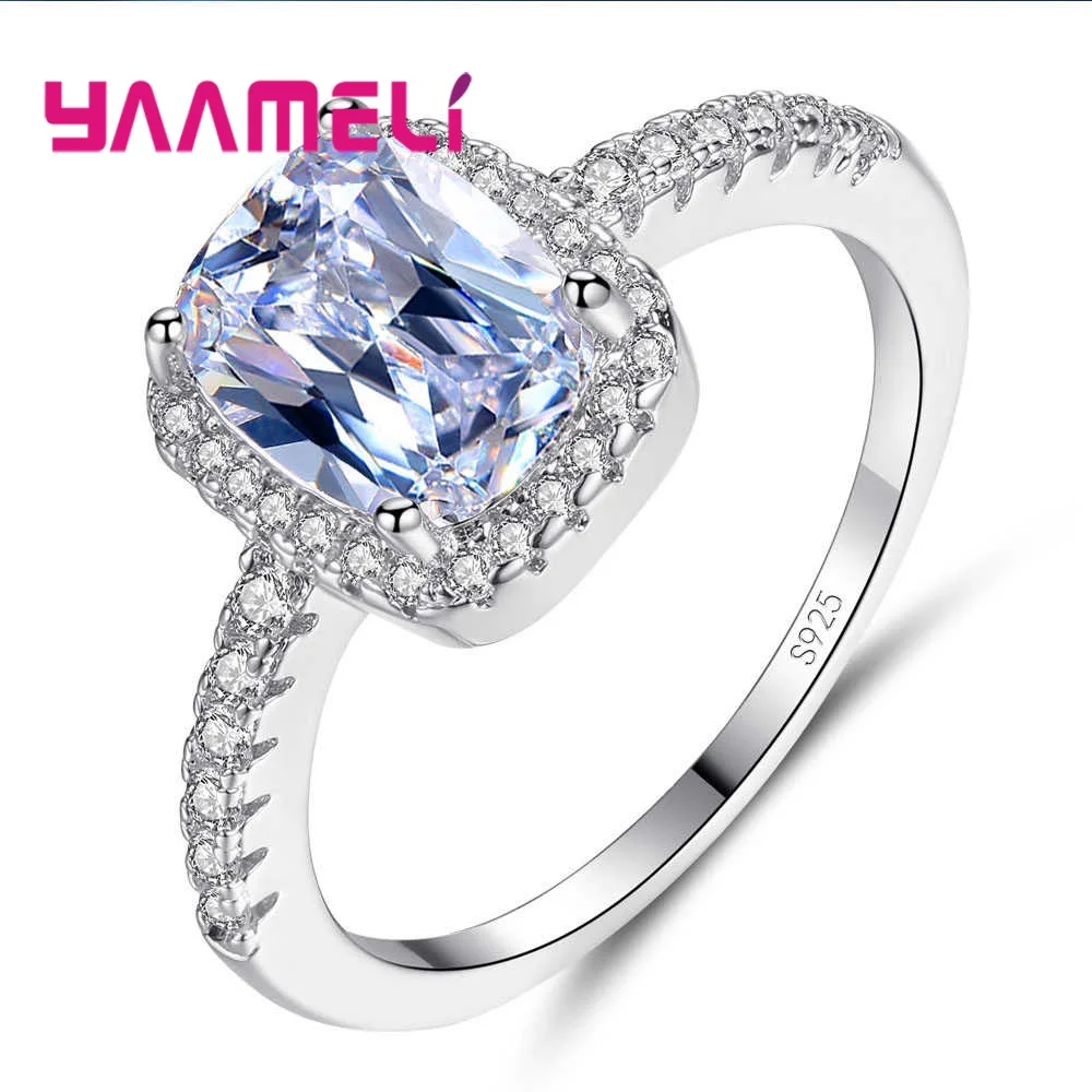 New Attractive Women Square Cubic Zirconia Finger Rings 925 Sterling Silver Fashion Jewelry Accessory Free Shipping CZ Rings
New Attractive Women Square Cubic Zirconia Finger Rings 925 Sterling Silver Fashion Jewelry Accessory Free Shipping CZ Rings