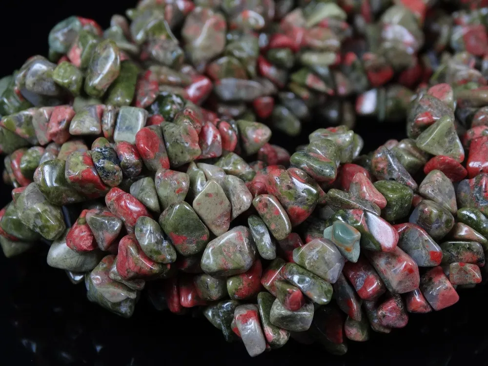 Natural Unakite Gems stone 5-8mm Freeformed Chip Beads 35'' for Jewelry Making Crafts 5 Strands/Pack
Natural Unakite Gems stone 5-8mm Freeformed Chip Beads 35'' for Jewelry Making Crafts 5 Strands/Pack