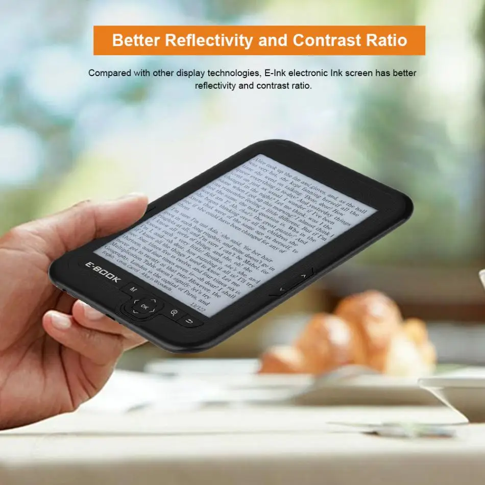 Электронная книга читатель e ink Новый 6 дюймов электронные чернила экран цифровой