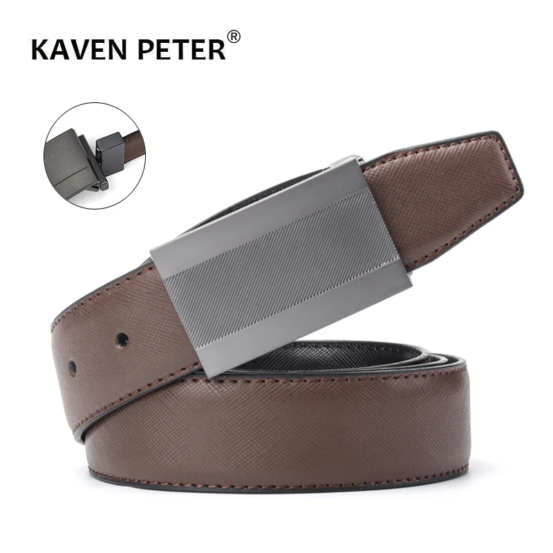 Genuine Leather Belt For Men Reversible Buckle Formal Men's Rotatable Buckle Belt Male Cowskin Strap Luxury Brand High Quality
Genuine Leather Belt For Men Reversible Buckle Formal Men's Rotatable Buckle Belt Male Cowskin Strap Luxury Brand High Quality