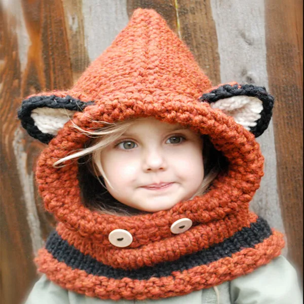 Novelty cosplay Fox Hooded Scarf Hats Beanies Handmade Crochet Winter Neck Warmer Wrap Children Animal Caps Boys Girls Balacla
Novelty cosplay Fox Hooded Scarf Hats Beanies Handmade Crochet Winter Neck Warmer Wrap Children Animal Caps Boys Girls Balacla