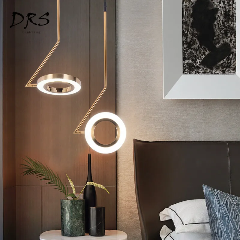 Nordic Pendant Lamp Bedroom Bedside Restaurant Chandelier Lighting Modern Luminaria Bar Brass Creative LED Designer Lamps
Nordic Pendant Lamp Bedroom Bedside Restaurant Chandelier Lighting Modern Luminaria Bar Brass Creative LED Designer Lamps
