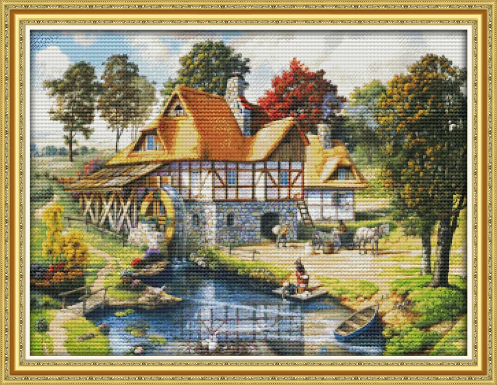 Mill cross stitch kit 18ct 14ct 11ct count printed canvas stitching embroidery DIY handmade needlework
Mill cross stitch kit 18ct 14ct 11ct count printed canvas stitching embroidery DIY handmade needlework