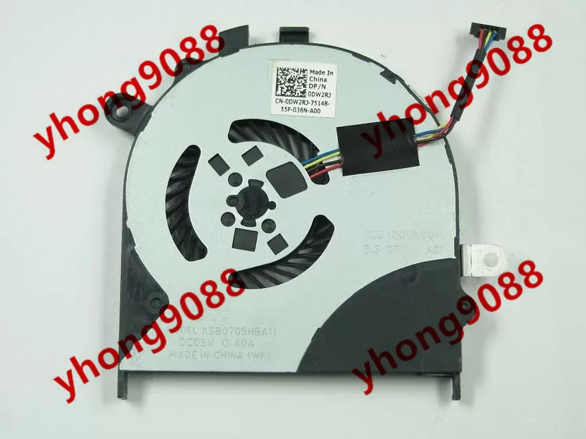 4-проводной охлаждающий вентилятор для ноутбуков Delta Electronics KSB0705HBA11 Inspiron 13 7347 DC 5V 0.40A
4-проводной охлаждающий вентилятор для ноутбуков Delta Electronics KSB0705HBA11 Inspiron 13 7347 DC 5V 0.40A