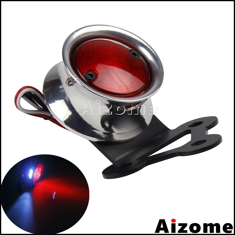 Silver Motorcycle Old School Tail Light Round LED Taillight CNC Stop License Lamp For Harley Cafe Racer Scrambler Bobber Chopper
Silver Motorcycle Old School Tail Light Round LED Taillight CNC Stop License Lamp For Harley Cafe Racer Scrambler Bobber Chopper