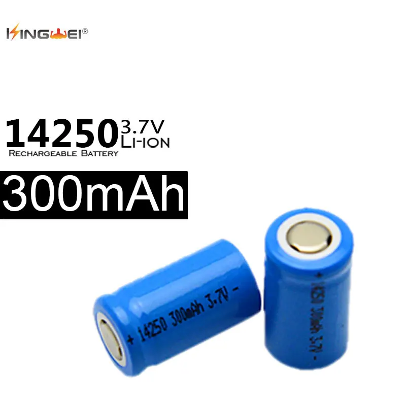 kingwei 14250 4Pcs/Lot 3.7V 300mAh Li-ion Rechargeable Battery High safety industrial used
kingwei 14250 4Pcs/Lot 3.7V 300mAh Li-ion Rechargeable Battery High safety industrial used
