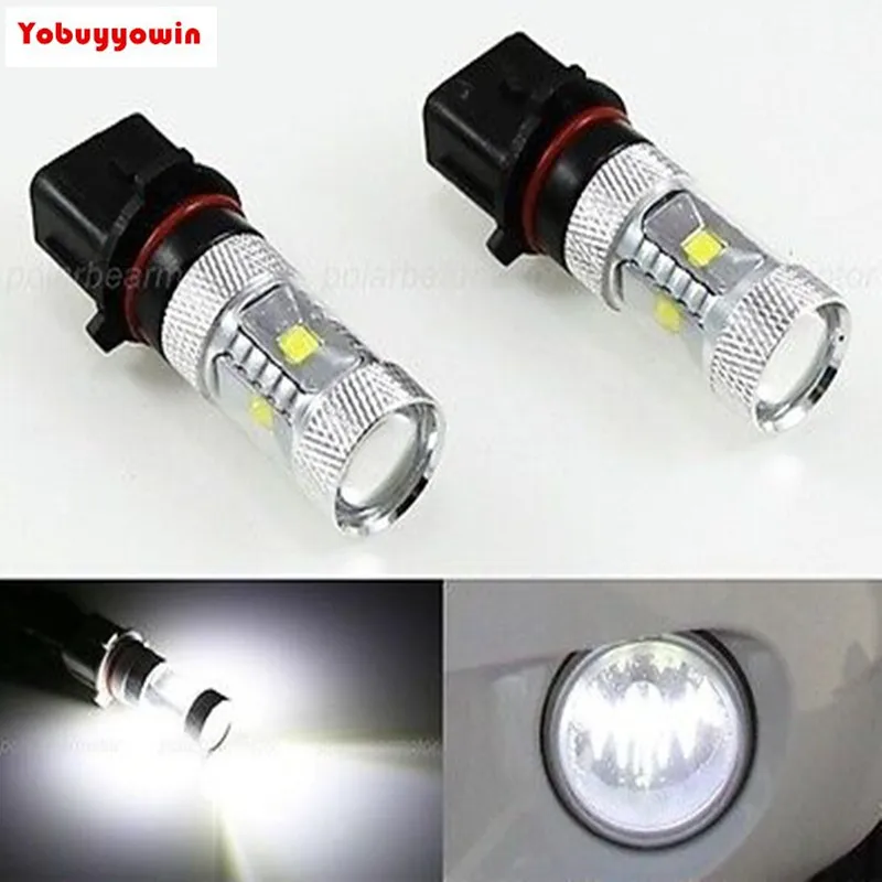 2x6000K белый PSX26W H28w 12278 PG18.5 3 30W Автомобильный высокомощный CREE XB D Chips светодиодный