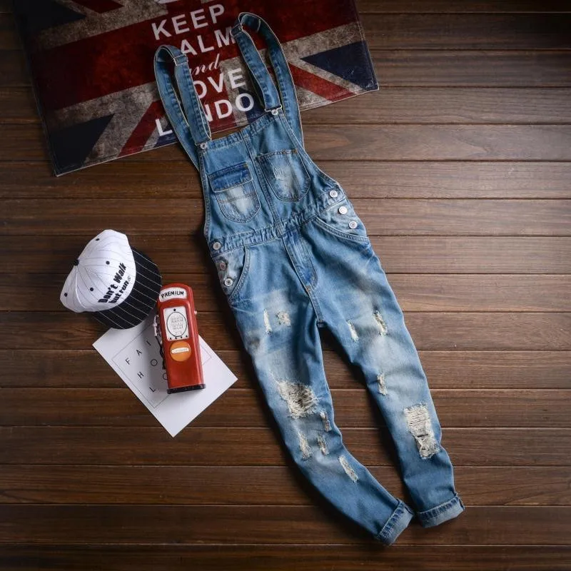 2019 autumn Multi pocket Light Blue Denim cargo Pants Hole Ripped Jeans Overalls For Man Ankle Length Jumpsuits 063010
2019 autumn Multi pocket Light Blue Denim cargo Pants Hole Ripped Jeans Overalls For Man Ankle Length Jumpsuits 063010