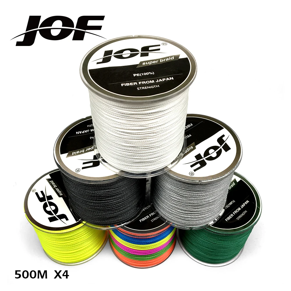 JOF 4Strands 500m 10LB - 80LB Braided Fishing Line PE Strong Multifilament Fishing Line Carp Fishing Saltwater
JOF 4Strands 500m 10LB - 80LB Braided Fishing Line PE Strong Multifilament Fishing Line Carp Fishing Saltwater