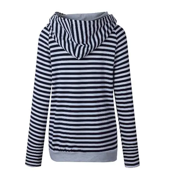 Pullover Women Long Sleeve Hoodies Women Sweatshirts hooded Stitching Striped Drawstring Hoodies
Pullover Women Long Sleeve Hoodies Women Sweatshirts hooded Stitching Striped Drawstring Hoodies