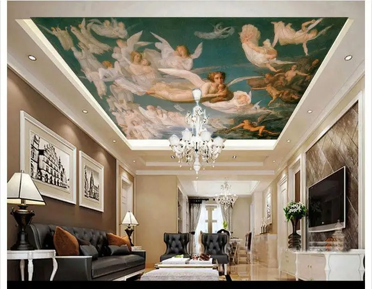 Customized 3d wallpaper 3d ceiling wallpaper murals world famous paintings of European style ceiling one.why mural decoration
Customized 3d wallpaper 3d ceiling wallpaper murals world famous paintings of European style ceiling one.why mural decoration