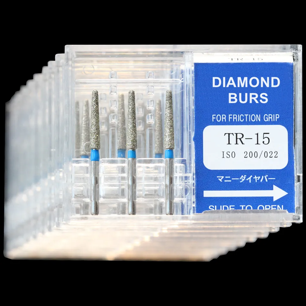 30Pcs(10Boxes) Dental Diamond Burs TR-15 Polisher Drill FG1.6mm High Speed Handpiece Polishing Dentist Burrs
30Pcs(10Boxes) Dental Diamond Burs TR-15 Polisher Drill FG1.6mm High Speed Handpiece Polishing Dentist Burrs