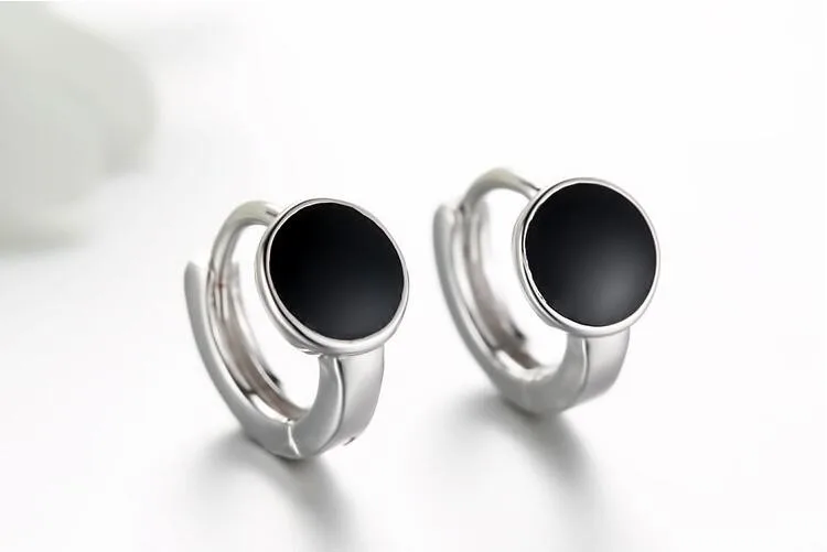 New arrival hot sell fashion black 925 sterling silver ladies`stud earrings jewelry Valentine's Day gift wholesale
New arrival hot sell fashion black 925 sterling silver ladies`stud earrings jewelry Valentine's Day gift wholesale