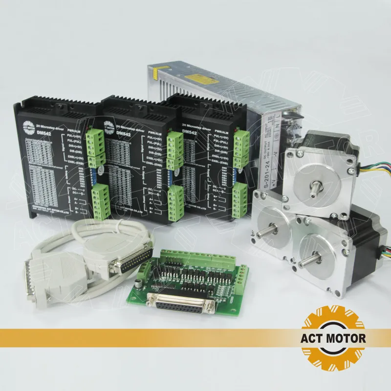 ACT Motor 3Axis Nema23 Stepper Motor 23HS6620 185oz-in 2A 6-Lead+3PCS Driver DM542 4.2A 50V +1PC 200W 24V US DE JP FR Free
ACT Motor 3Axis Nema23 Stepper Motor 23HS6620 185oz-in 2A 6-Lead+3PCS Driver DM542 4.2A 50V +1PC 200W 24V US DE JP FR Free
