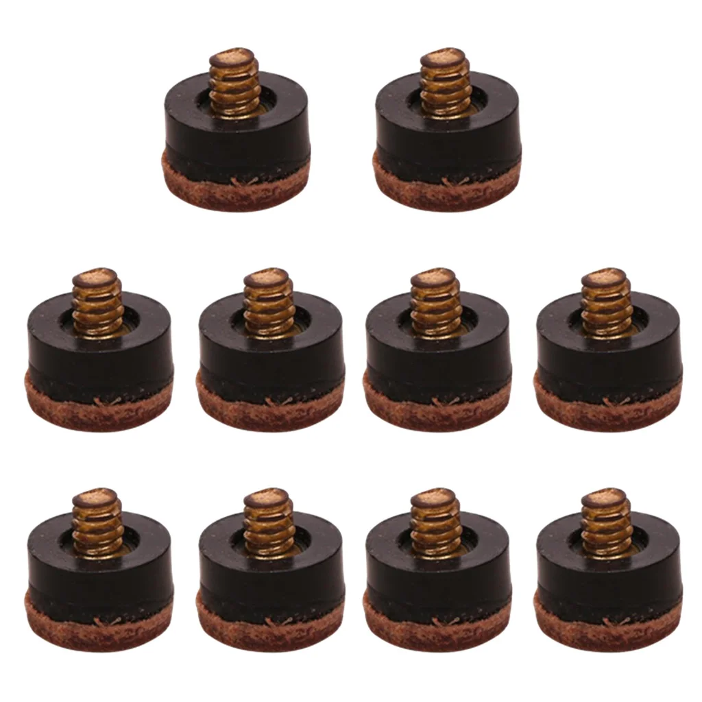 10pcs 12mm Screw On Cue Tips Replacement For Billiard Pool Cue Stick Snooker Cue Parts Sports Entertainment Accessories
10pcs 12mm Screw On Cue Tips Replacement For Billiard Pool Cue Stick Snooker Cue Parts Sports Entertainment Accessories