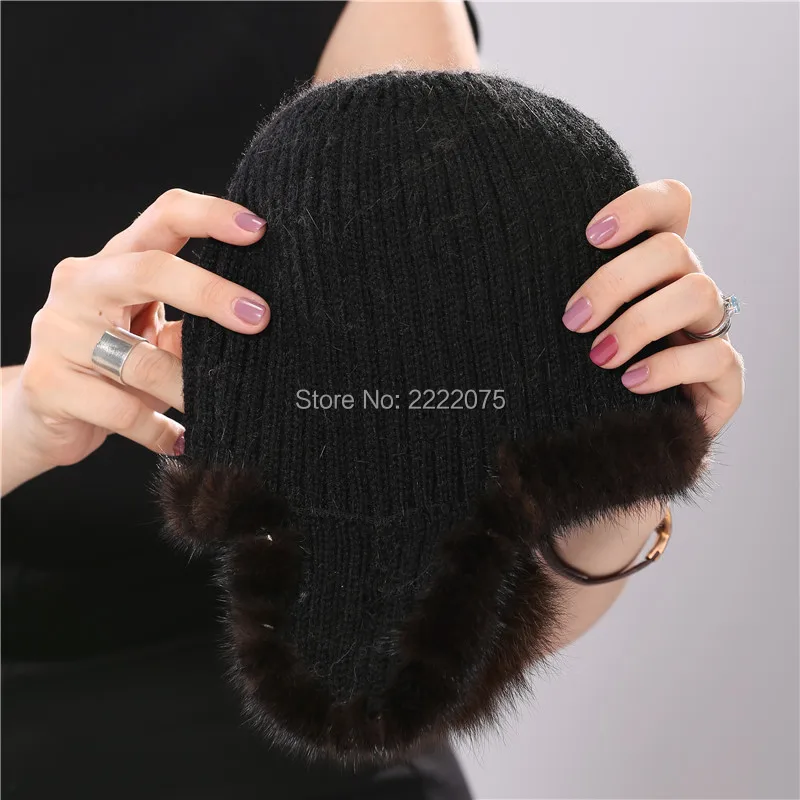 2017 new fur hat Women's new fur hat winter authentic mink fur fox fur knitted wool hat
2017 new fur hat Women's new fur hat winter authentic mink fur fox fur knitted wool hat