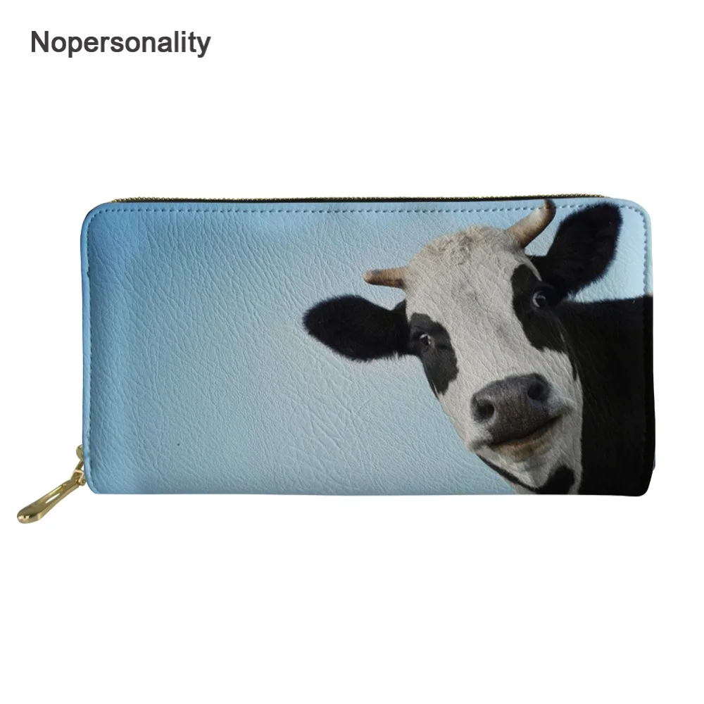 Nopersonality Cute Animal Cow Print Women Leather Wallets Lovely Female Ladies Long Zipper Coin Purse Clutch Purse Hand Bags
Nopersonality Cute Animal Cow Print Women Leather Wallets Lovely Female Ladies Long Zipper Coin Purse Clutch Purse Hand Bags