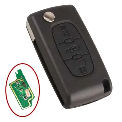 3 Button Flip Remote Key for Peugeot With ID46 Electronic Chip Inside 433MHz For Citroen CE0536
3 Button Flip Remote Key for Peugeot With ID46 Electronic Chip Inside 433MHz For Citroen CE0536