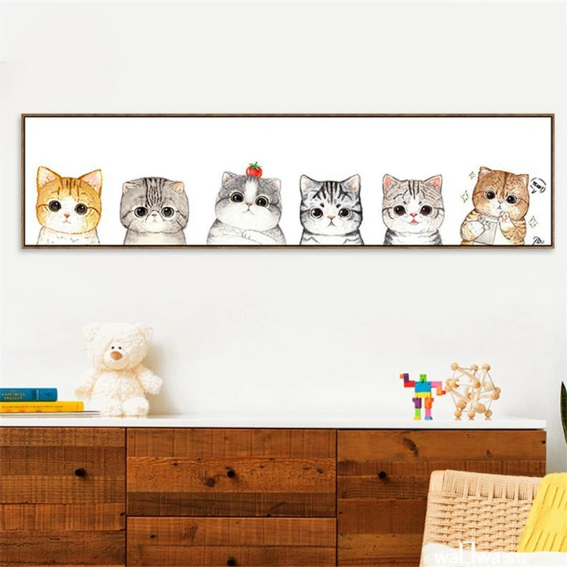 5D DIY Animal Diamond Embroidery Box Diamond Painting 6 Cartoon Cats Bedside Painting Rhinestones Cross Stitch Needlework Crafts
5D DIY Animal Diamond Embroidery Box Diamond Painting 6 Cartoon Cats Bedside Painting Rhinestones Cross Stitch Needlework Crafts