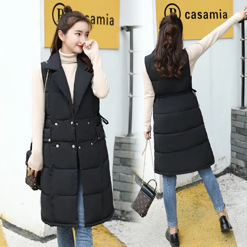 2018 Autumn And Winter New Pattern Korean Even Hat Long Black Vest Cotton-padded Clothes Loose Coat Woman Sleeveless Cotton3030
2018 Autumn And Winter New Pattern Korean Even Hat Long Black Vest Cotton-padded Clothes Loose Coat Woman Sleeveless Cotton3030