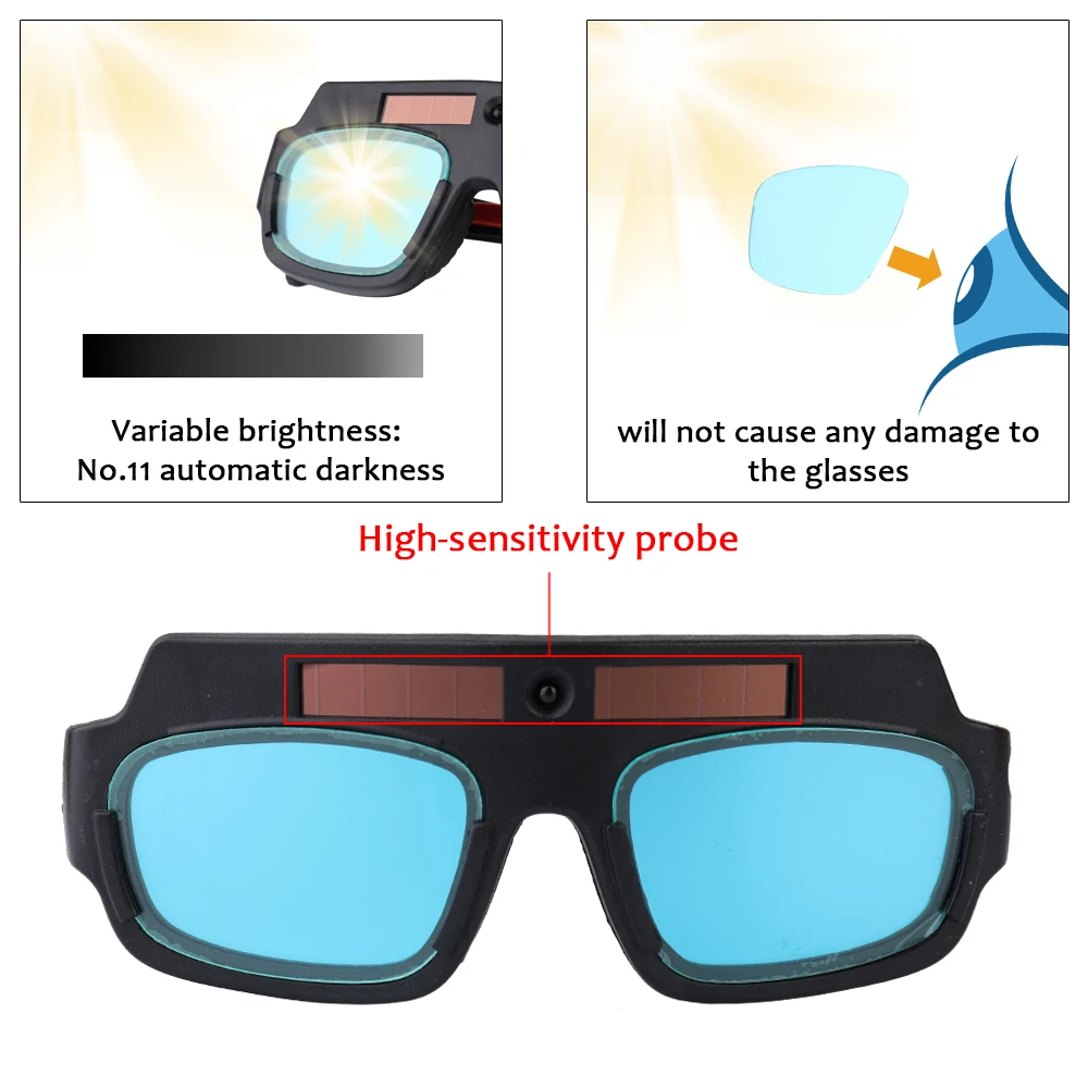 Solar Auto Darkening Eyes Mask Welding Helmet Welding Mask Eyeshade/Patch/Eyes Goggles for Welder Eyes Glasses
Solar Auto Darkening Eyes Mask Welding Helmet Welding Mask Eyeshade/Patch/Eyes Goggles for Welder Eyes Glasses