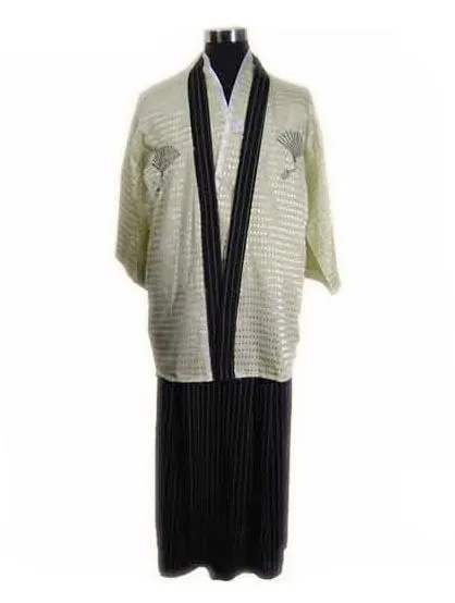 Free Shipping Black Traditional Japanese Men's Warrior Kimono Haori Yukata One Size B0002&
Free Shipping Black Traditional Japanese Men's Warrior Kimono Haori Yukata One Size B0002&