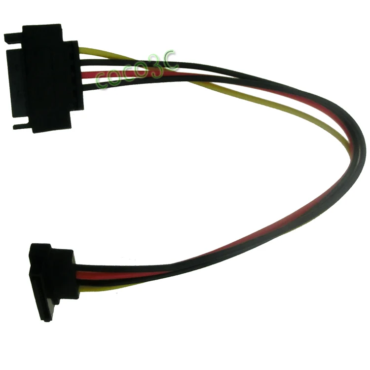 Free shipping Right angle 15pin Serial ATA Female Port to 15 pin Male port Extension cable SATA Power Supply cable
Free shipping Right angle 15pin Serial ATA Female Port to 15 pin Male port Extension cable SATA Power Supply cable