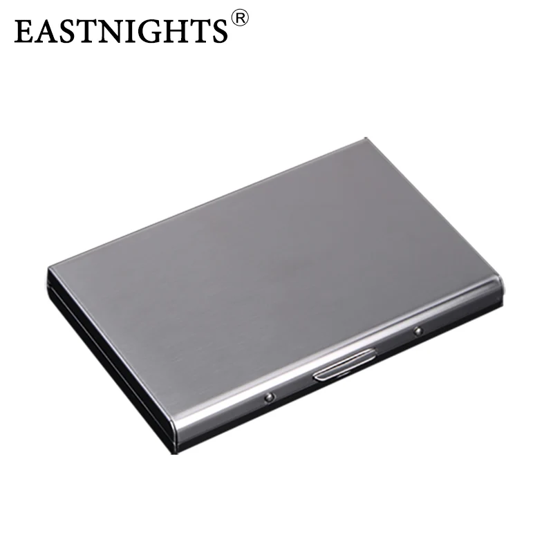 EASTNIGHTS, новый деловой мужской и женский чехол из нержавеющей стали с отделением для кредитных карт, металлический дорожный кошелек
EASTNIGHTS, новый деловой мужской и женский чехол из нержавеющей стали с отделением для кредитных карт, металлический дорожный кошелек