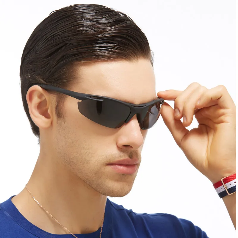 Поляризованные солнцезащитные очки для мужчин вождения UV400 легкие спортивные