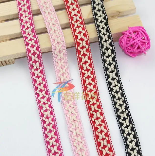 40Yards 14mm Width Pure Cotton Checkered Lace Trim Fashion Lace Ribbon DIY Sewing Accessories Multicolor Lace Material
40Yards 14mm Width Pure Cotton Checkered Lace Trim Fashion Lace Ribbon DIY Sewing Accessories Multicolor Lace Material