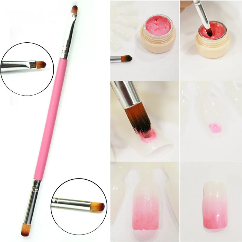 1 Pcs New Dual-use Nail Art Brush / Nails Gel Polish Brush Gradual Color Blooming Nail Drawing Pen 01
1 Pcs New Dual-use Nail Art Brush / Nails Gel Polish Brush Gradual Color Blooming Nail Drawing Pen 01