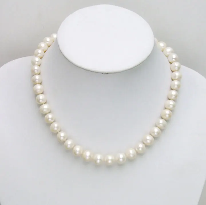 Sales Big 9-10mm High Luster A+ Natural Freshwater WHITE Round Pearl 17" necklace-nec5257 Wholesale/retail Free ship
Sales Big 9-10mm High Luster A+ Natural Freshwater WHITE Round Pearl 17" necklace-nec5257 Wholesale/retail Free ship
