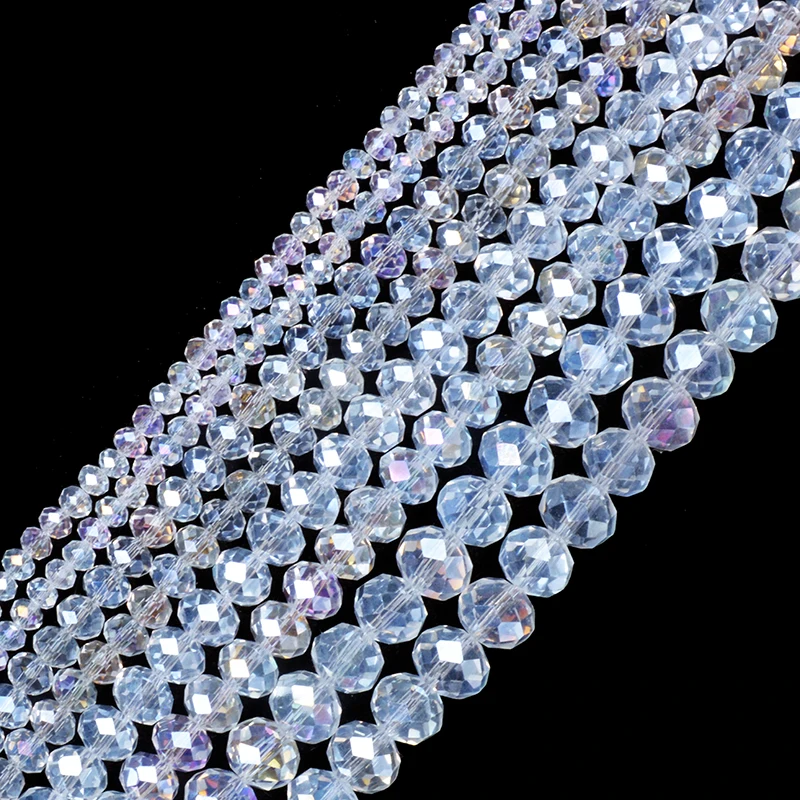 White AB Colors 50pcs 4mm 6mm 8mm 10mm DIY Beads Glass Faceted Loose Round Rondelle Beads Jewelry For Making Bracelet Necklace
White AB Colors 50pcs 4mm 6mm 8mm 10mm DIY Beads Glass Faceted Loose Round Rondelle Beads Jewelry For Making Bracelet Necklace
