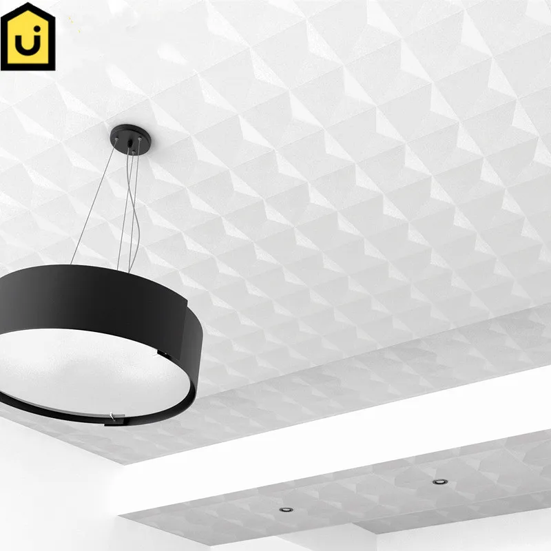 3D white diamond Ceiling wallpaper hotel living room bedroom European ceiling roof ceiling PVC eco-friendly mold-proof wallpaper
3D white diamond Ceiling wallpaper hotel living room bedroom European ceiling roof ceiling PVC eco-friendly mold-proof wallpaper