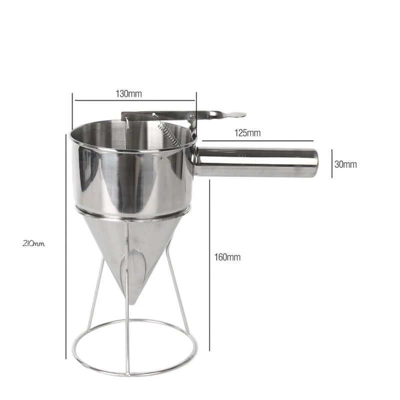 GZZT Oil Funnel Stainless Steel Takoyaki Octopus Funnel Suitable For Kitchen Takoyaki Shop Tool And Chocolate Cream Baked Hopper
GZZT Oil Funnel Stainless Steel Takoyaki Octopus Funnel Suitable For Kitchen Takoyaki Shop Tool And Chocolate Cream Baked Hopper
