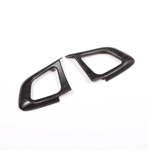 Newest Oak Wood Style Car Steering Wheel Button Decoration Frame Trim For Landrover Range Rover Evoque 2012-2019 Accessories | Автомобили