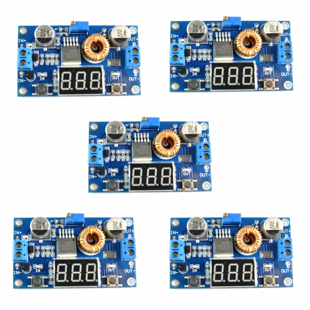 RCmall 5PCS/lot 5A 75W DC-DC Adjustable Step-down Module with Voltmeter DIYmall FZ1329*5 DIYmall
RCmall 5PCS/lot 5A 75W DC-DC Adjustable Step-down Module with Voltmeter DIYmall FZ1329*5 DIYmall
