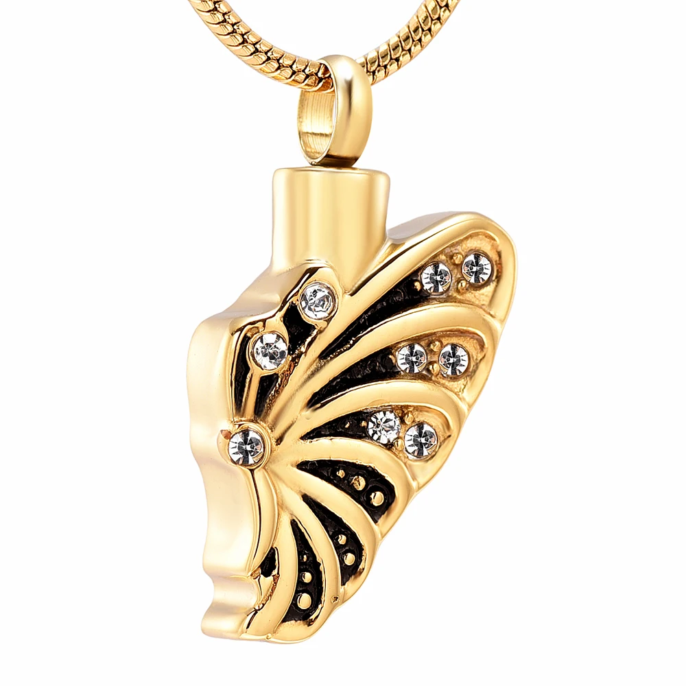 Crystal Butterfly Beautiful Necklace Souvenir Stainless Steel Cremation Urn Pendant For Ashes Funeral Keepsake Jewelry For Women
Crystal Butterfly Beautiful Necklace Souvenir Stainless Steel Cremation Urn Pendant For Ashes Funeral Keepsake Jewelry For Women