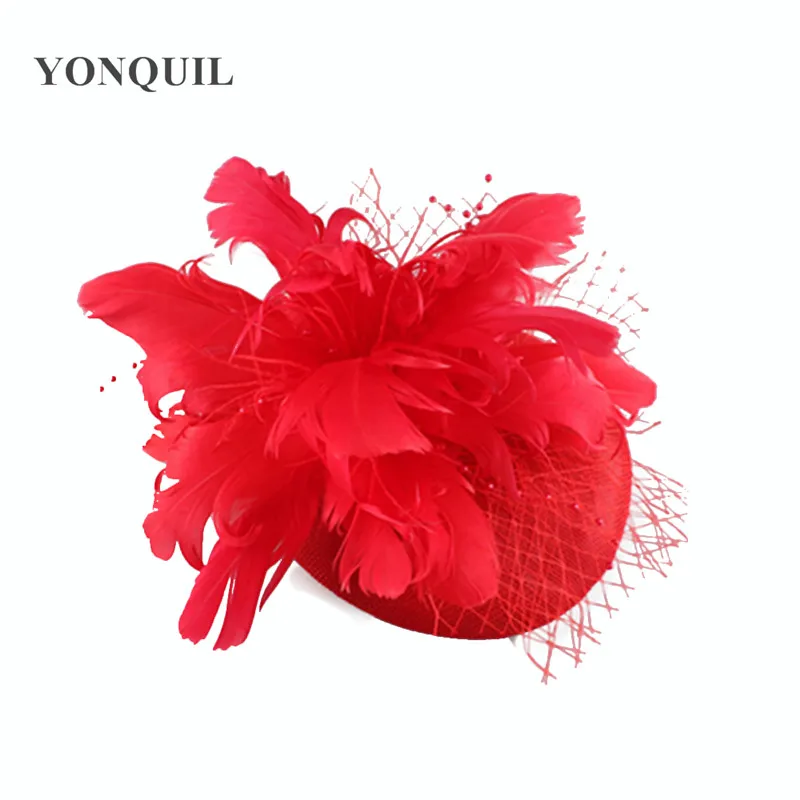 Red Fascinator Hat Women Elegant Feather Flower Wedding Hair Clips Headwear Royal Derby Pillbox Hats Married Hair Accessories
Red Fascinator Hat Women Elegant Feather Flower Wedding Hair Clips Headwear Royal Derby Pillbox Hats Married Hair Accessories
