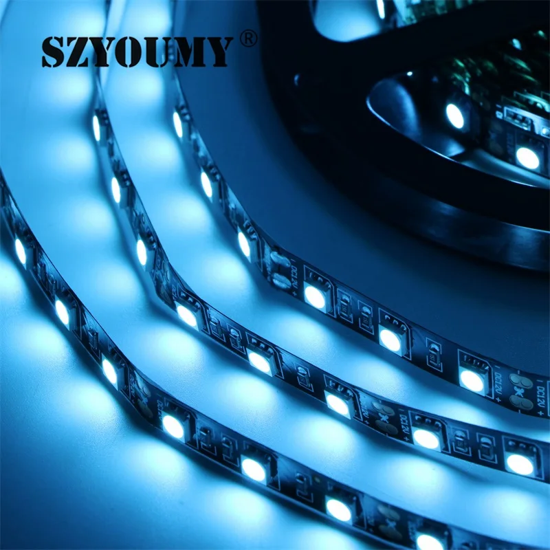 SZYOUMY New Arrival SMD 5050 60LED/M Ice Blue LED Strip Light 300Leds/5M DC 12V Flexible Light Tape Lamp 100 Meters DHL Ship
SZYOUMY New Arrival SMD 5050 60LED/M Ice Blue LED Strip Light 300Leds/5M DC 12V Flexible Light Tape Lamp 100 Meters DHL Ship