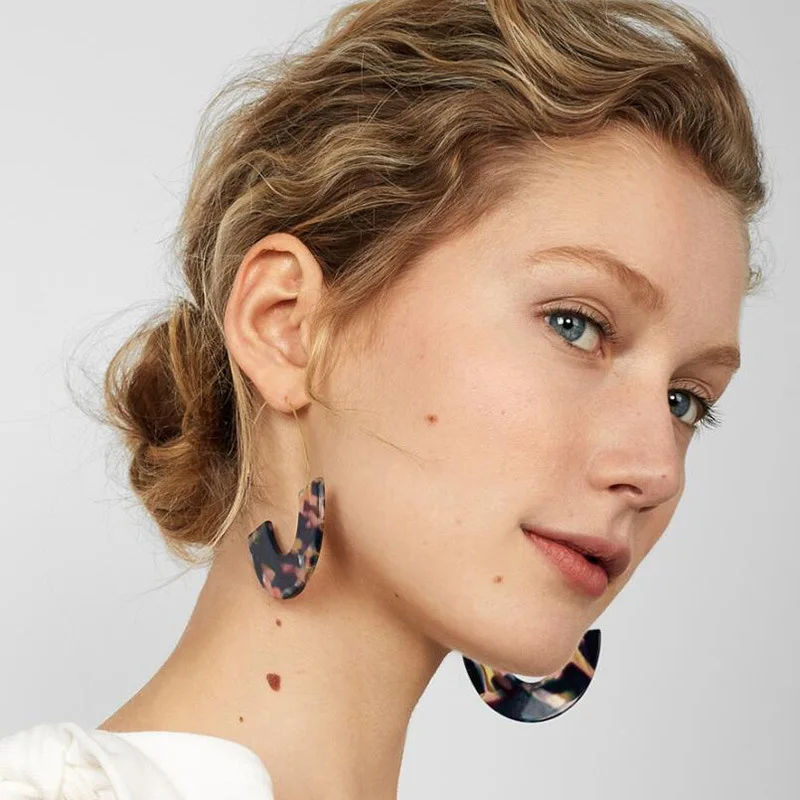 New leopard print U shape Dangle Earrings For women Geometric Acrylic Acetic Acid Statment Drop Earring 2019 Bohemia Jewelry
New leopard print U shape Dangle Earrings For women Geometric Acrylic Acetic Acid Statment Drop Earring 2019 Bohemia Jewelry