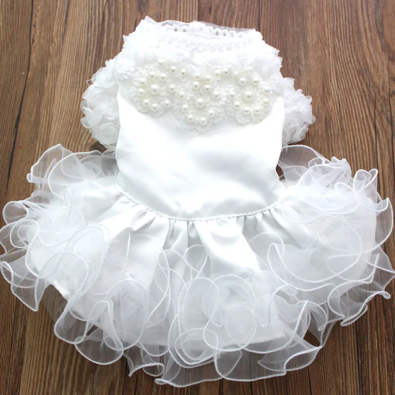 Dog Cat Wedding Dress Tutu Pet Puppy Princess Skirt Clothes Pearls&Fungus Lace Design For Dogs Cats Small Medium
Dog Cat Wedding Dress Tutu Pet Puppy Princess Skirt Clothes Pearls&Fungus Lace Design For Dogs Cats Small Medium