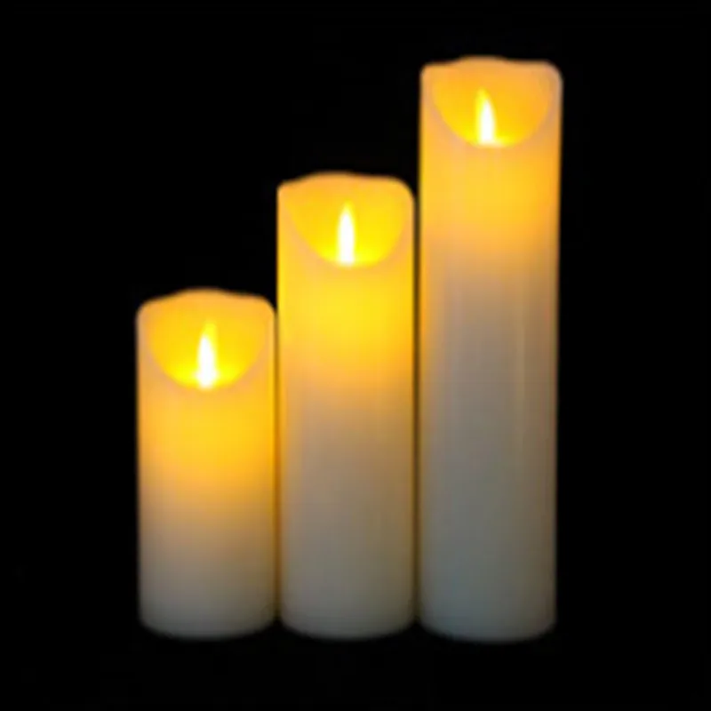 Paraffin Wax creamy white 3pcs/set candle lighting waving flame Pillar non-scented 3xAAA battery remote control candle light
Paraffin Wax creamy white 3pcs/set candle lighting waving flame Pillar non-scented 3xAAA battery remote control candle light