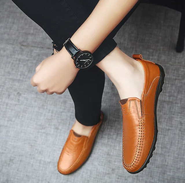 Light and comfortable brand-name men's shoes suitable for driving men's casual shoes high quality leather lazy shoes men
Light and comfortable brand-name men's shoes suitable for driving men's casual shoes high quality leather lazy shoes men