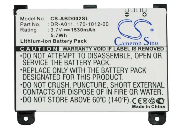 

Cameron Sino 1530mAh Battery 170-1012-00, DR-A011 for Amazon Kindle 2, Kindle DX, Kindle II