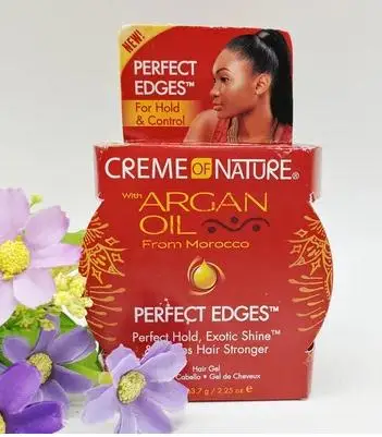 

Free Delivery creme of nature argan oil perfect edges hair gel / 65g