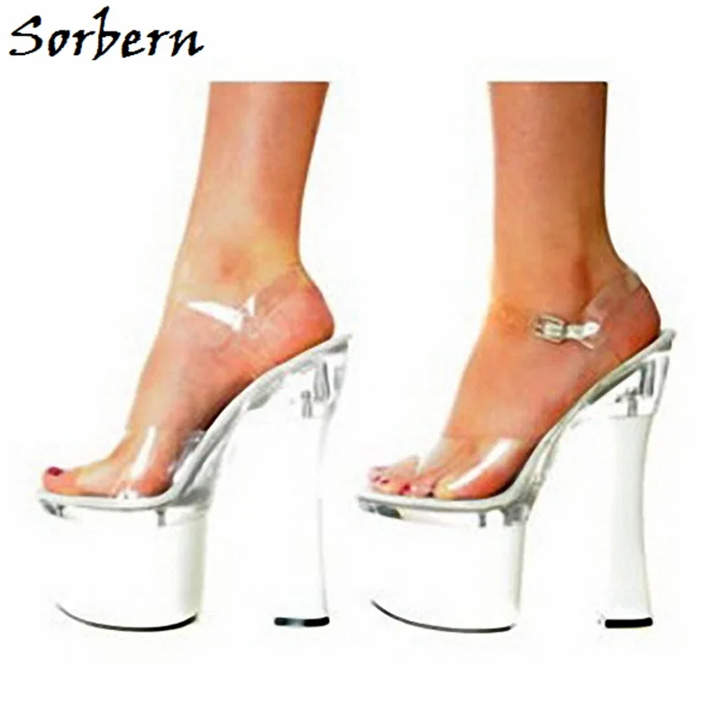 Sorbern Clear Ankle Strap Summer Sandals Fashion Women Shoes Designer Custom Made Sweet Party Decorations Sandals For Ladies
Sorbern Clear Ankle Strap Summer Sandals Fashion Women Shoes Designer Custom Made Sweet Party Decorations Sandals For Ladies