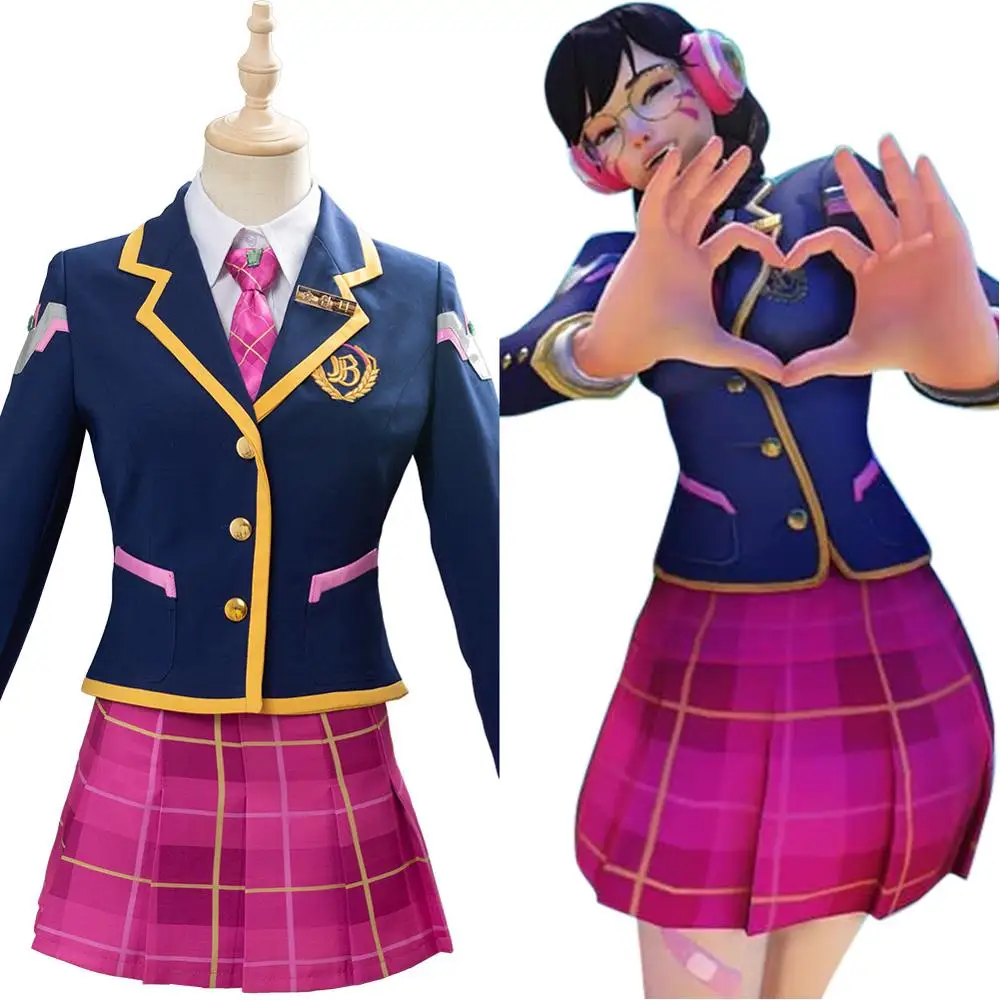 OW DVA D.VA Hana Song Cosplay Costume 3th Anniversary Dress Outfit Halloween Carnival Cosplay School Uniform Women Girls
OW DVA D.VA Hana Song Cosplay Costume 3th Anniversary Dress Outfit Halloween Carnival Cosplay School Uniform Women Girls