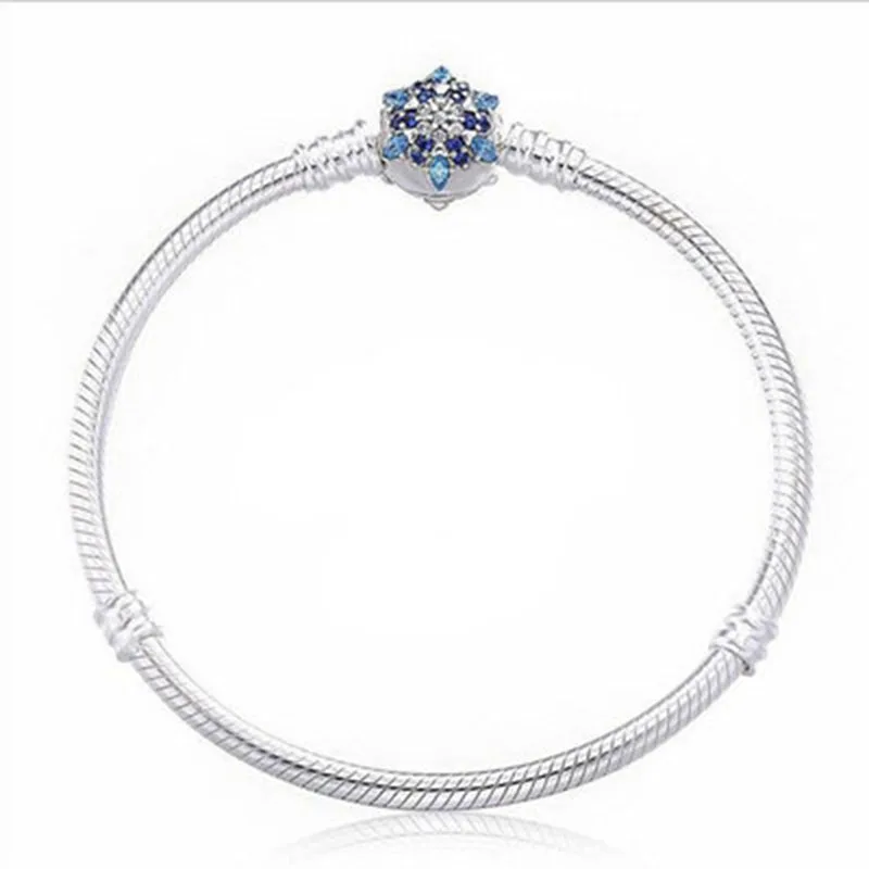 Genuine 925 Sterling Silver Snowflake Chain Bracelet & Bangle Fit DIY Jewelry Making wholesale Christmas gift Mujer Pulseras
Genuine 925 Sterling Silver Snowflake Chain Bracelet & Bangle Fit DIY Jewelry Making wholesale Christmas gift Mujer Pulseras